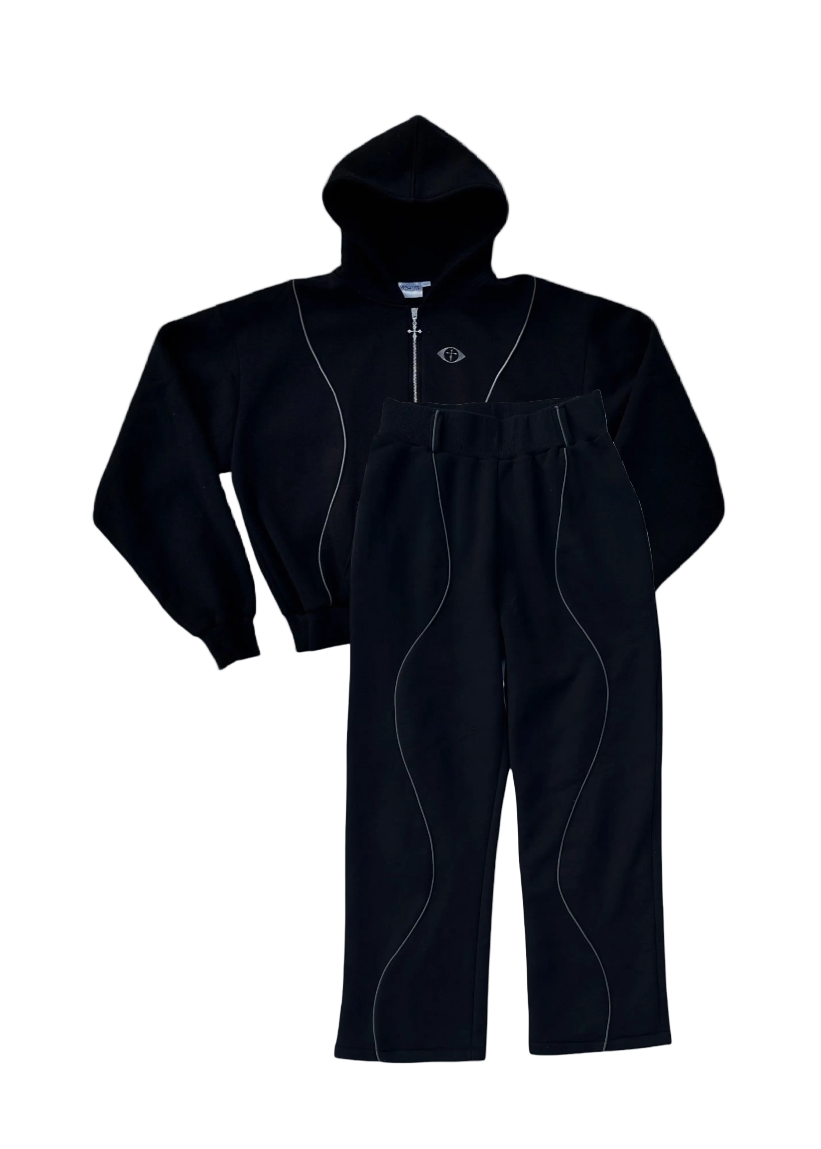 Tuta Double Lines Black