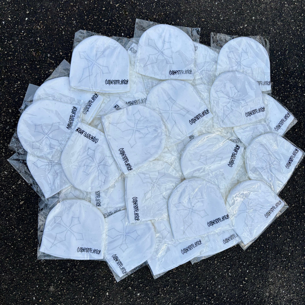 White Beanies